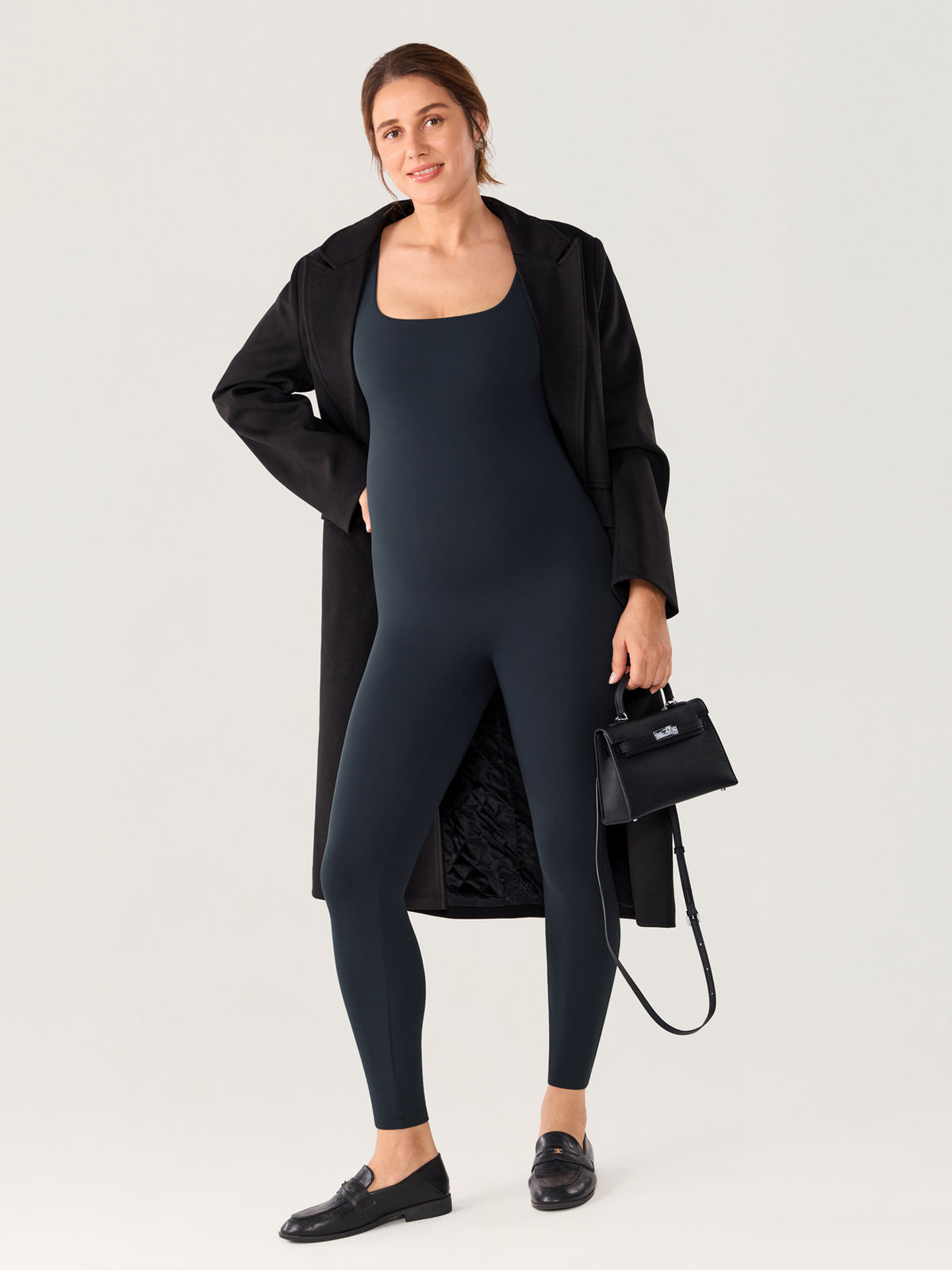 MOMANDA Women's Natrelax? Maternity Jumpsuit True Navy @model_info:MOM4