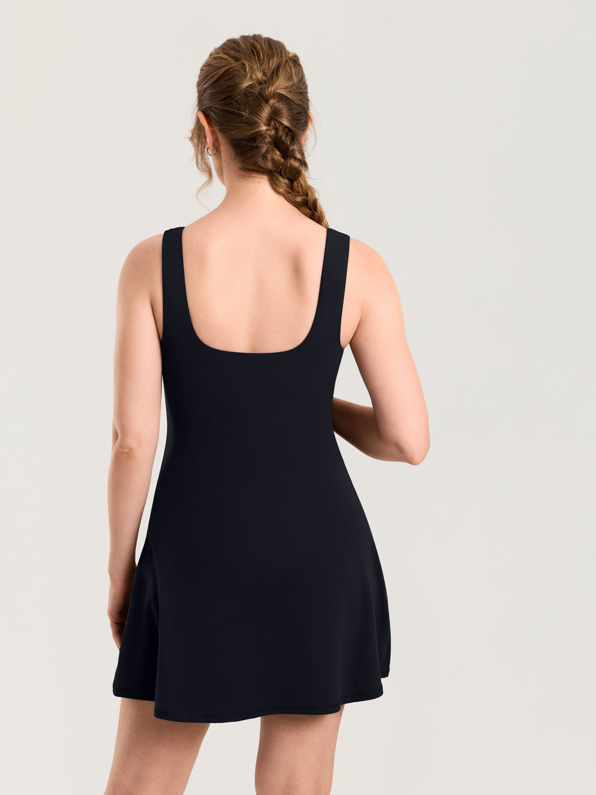 MOMANDA Women's Natrelax? Maternity Mini Dress - Easy Peezy Black @model_info:MOM2