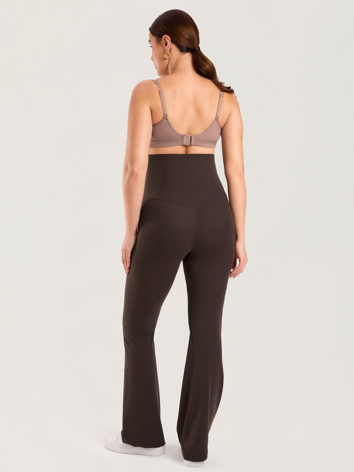 Natrelax® Ausgestellte Umstandsleggings ohne Frontnaht 80 cm