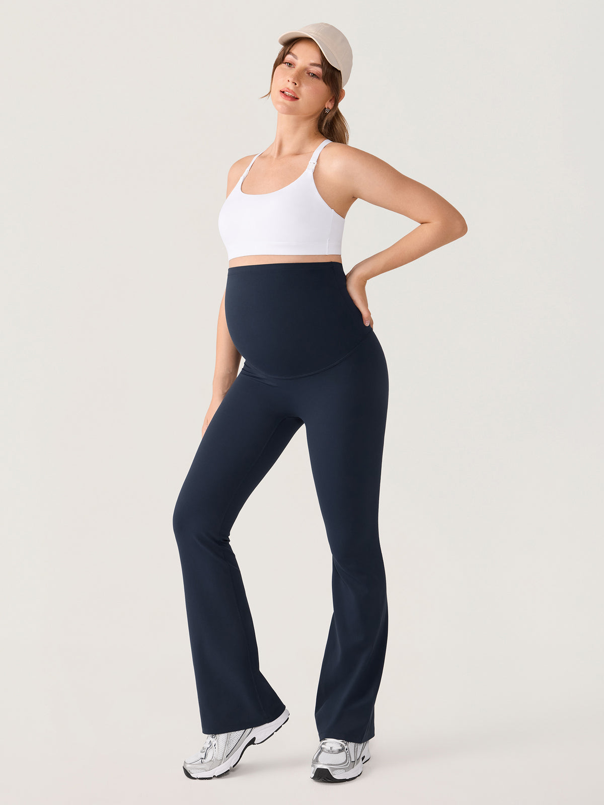 Natrelax® Umstands-Schlagleggings ohne Vordernaht 85 cm