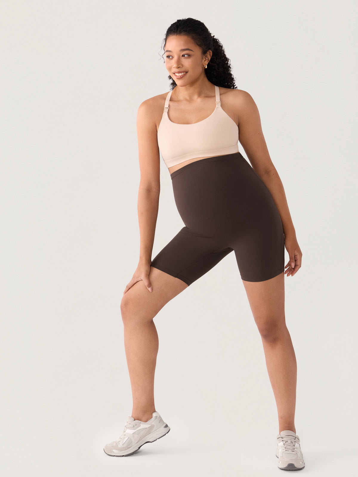 Natrelax® Nahtlose Front Umstands-Shorts 15 cm