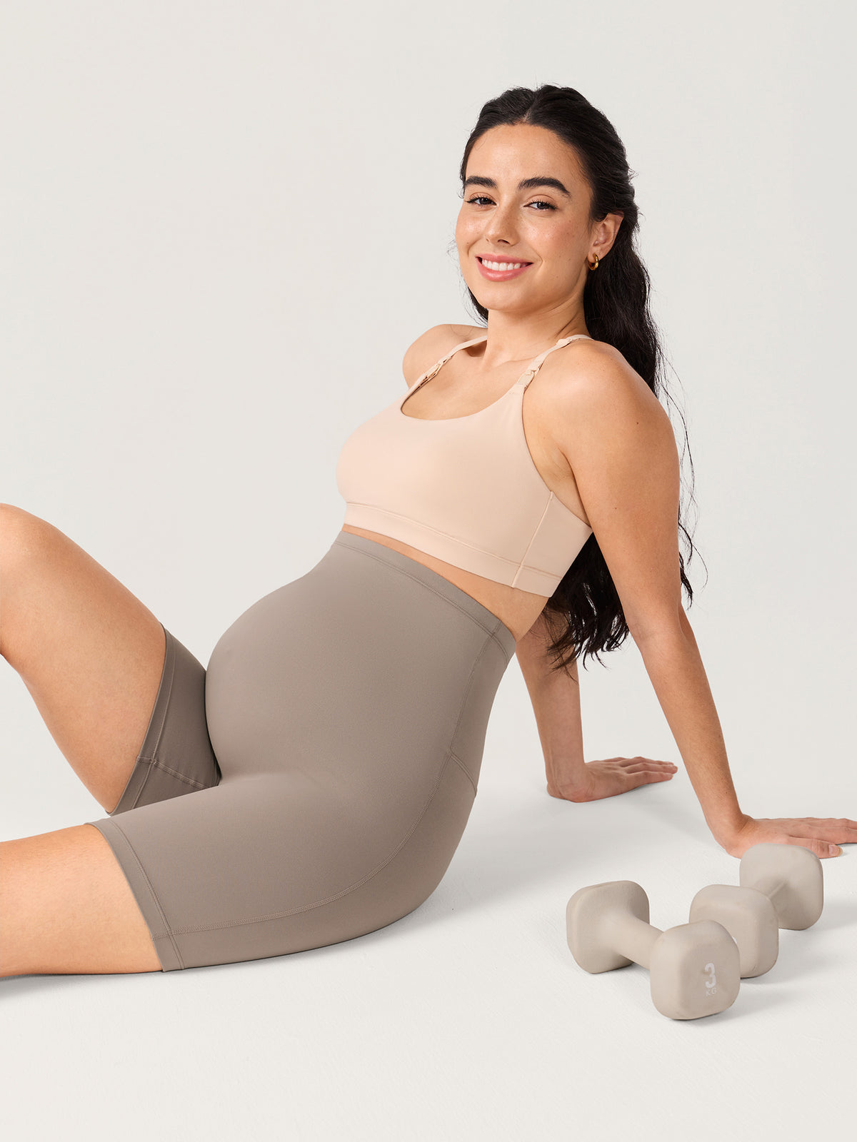 Natrelax® Nahtlose Front Umstands-Shorts 15 cm