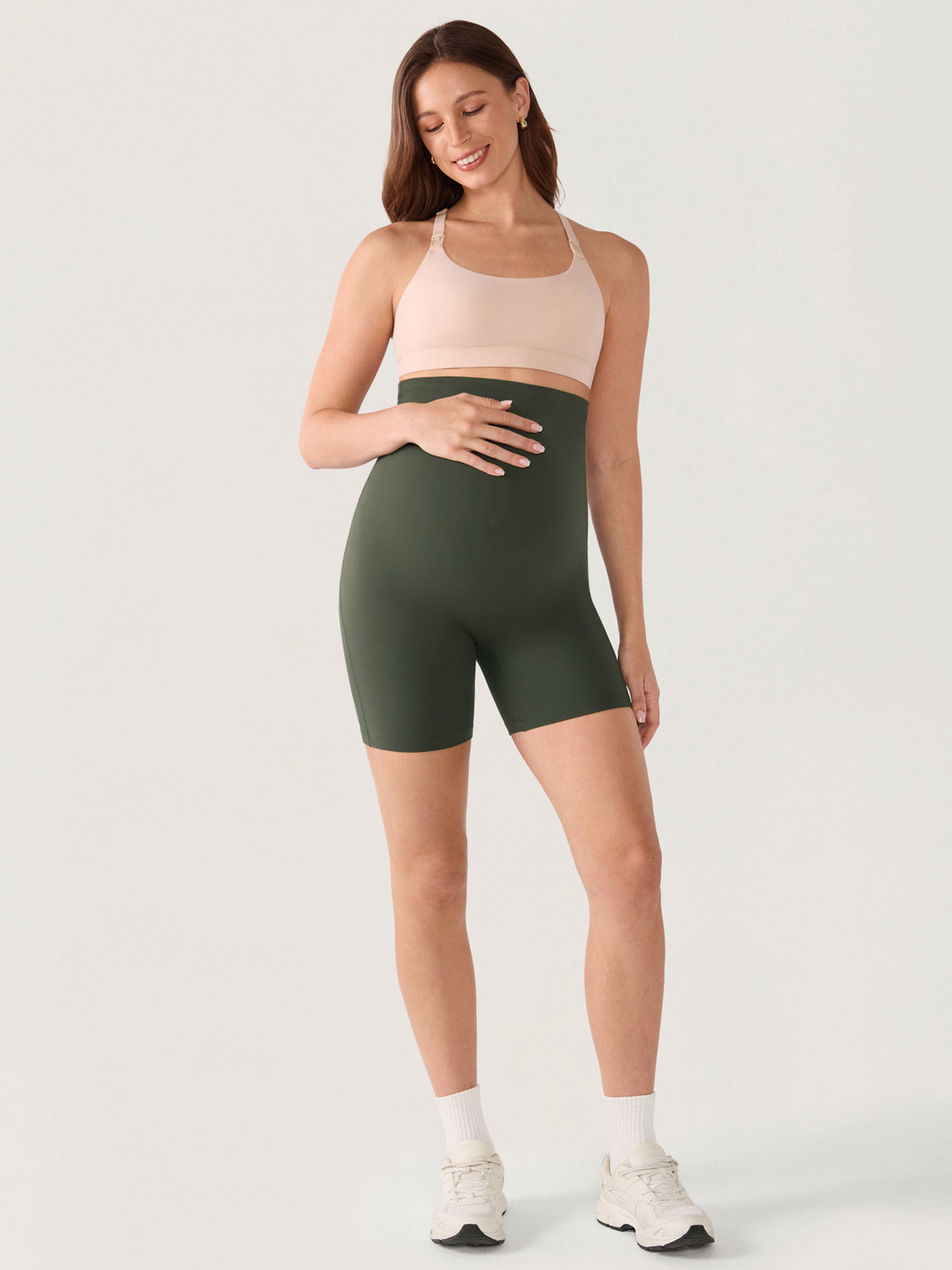 Natrelax® Nahtlose Front Umstands-Shorts 15 cm