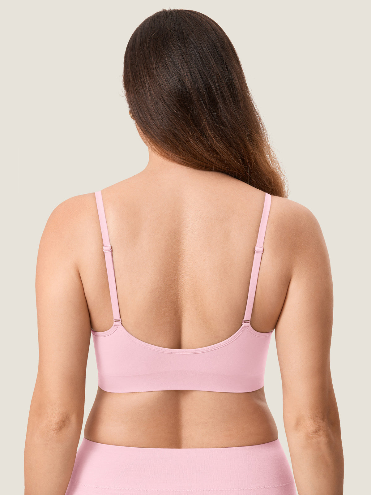 MOMANDA Women's Seamless Soft Knit Nursing Bra,TITLE_BEST SELLERS Sweet Pink @model_info:MOM2