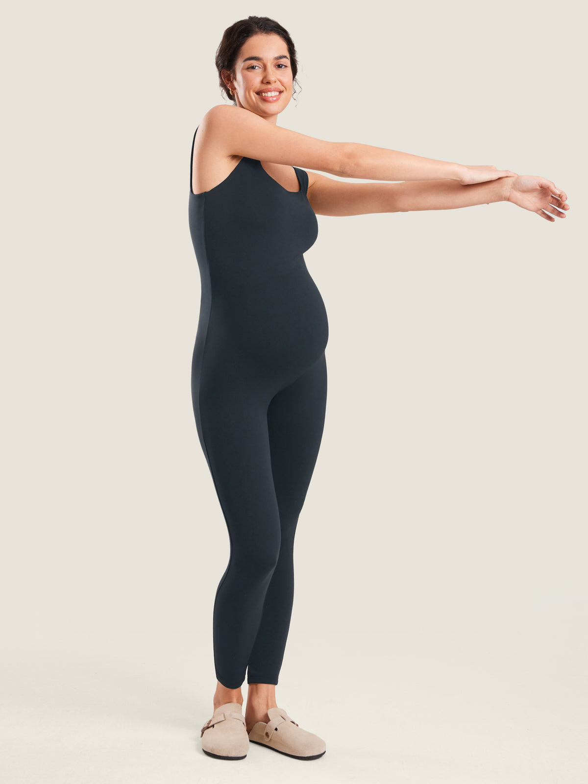 MOMANDA Women's Natrelax? Maternity Jumpsuit True Navy @model_info:MOM1