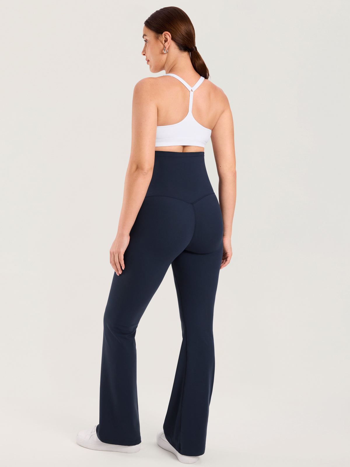 Natrelax® Ausgestellte Umstandsleggings ohne Frontnaht 80 cm