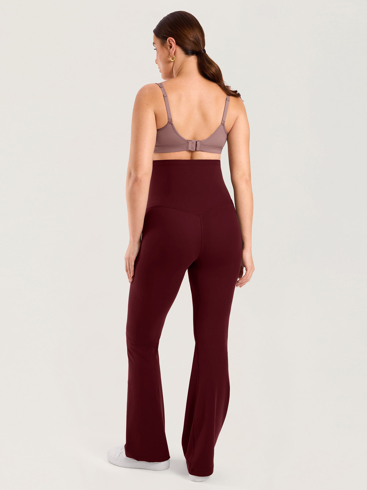 Natrelax® Ausgestellte Umstandsleggings ohne Frontnaht 80 cm