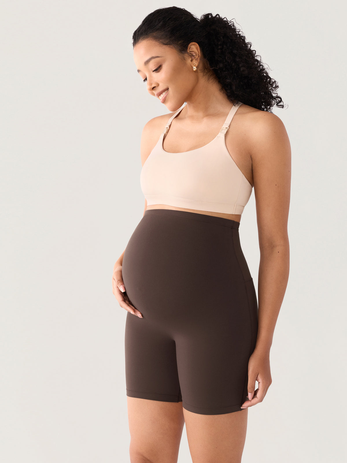 Natrelax® Nahtlose Front Umstands-Shorts 15 cm