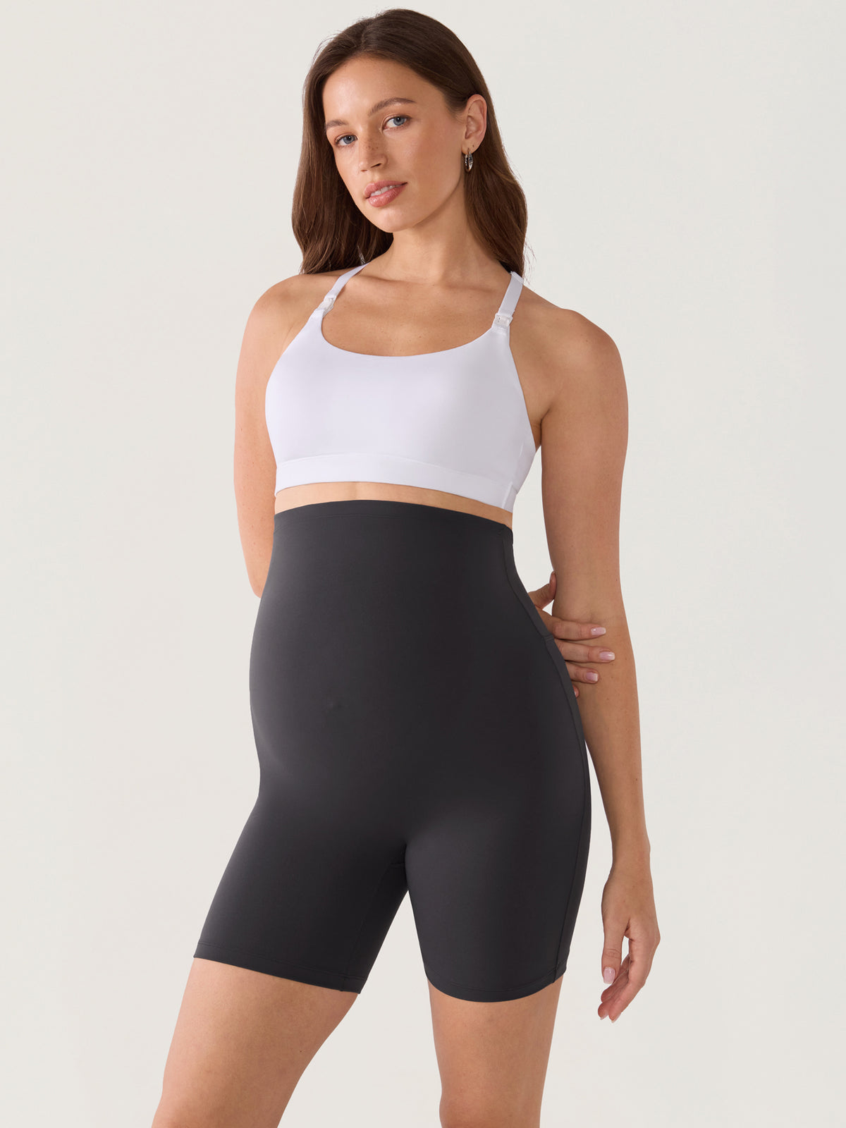Natrelax® Nahtlose Front Umstands-Shorts 15 cm