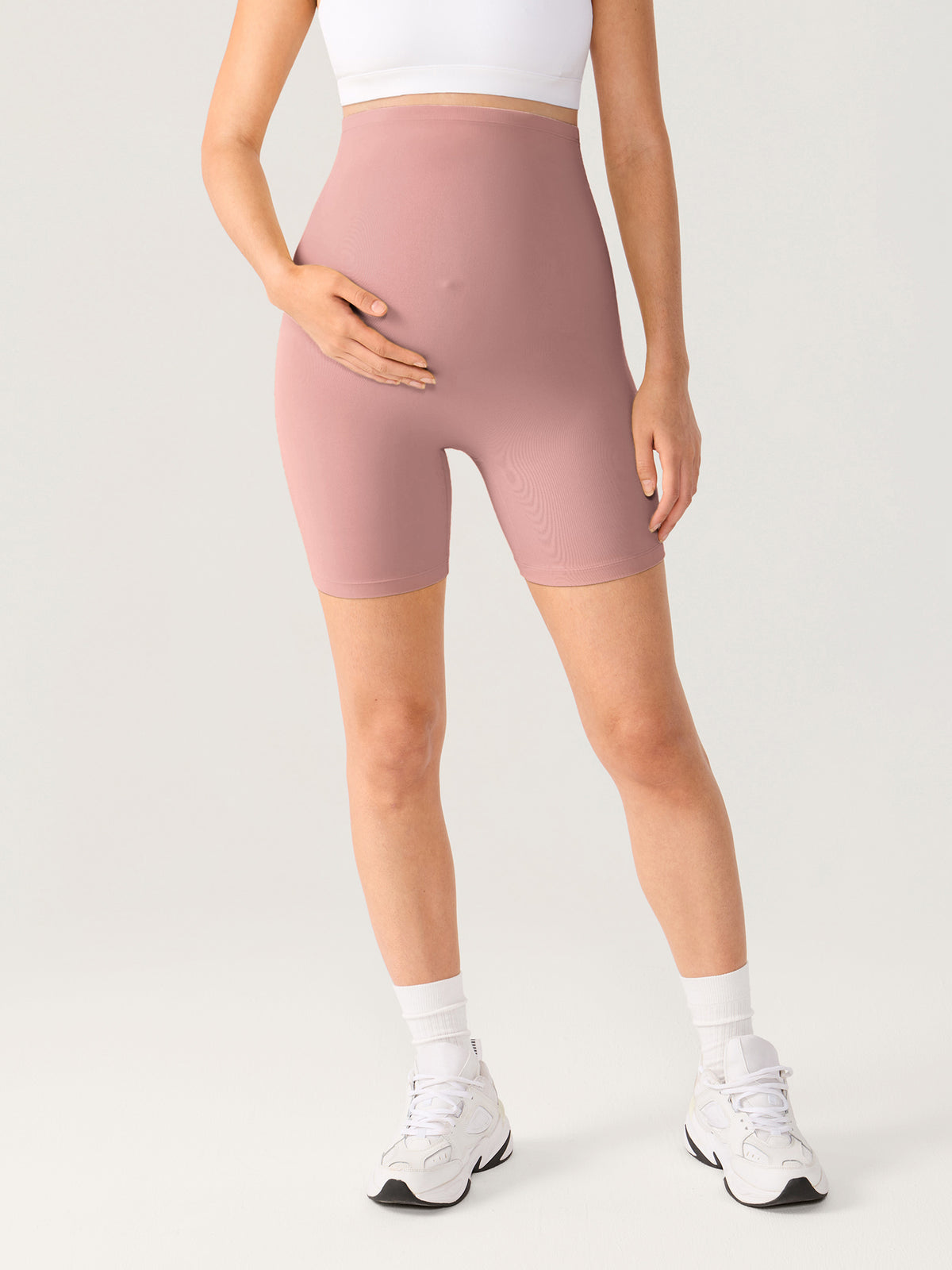 Natrelax® Nahtlose Front Umstands-Shorts 15 cm